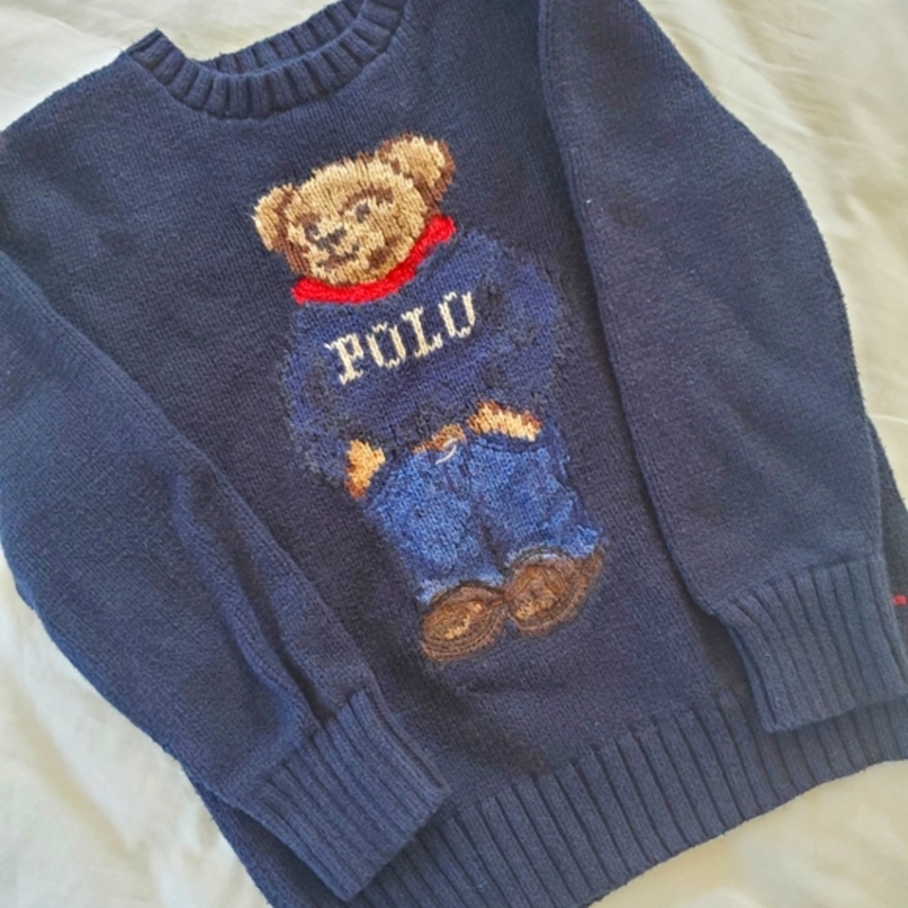 RALPH LAUREN POLO BEAR SWEATER - TODDLER 3T